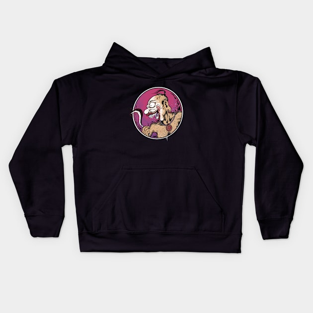 Gareng punk monster Kids Hoodie by Paundra